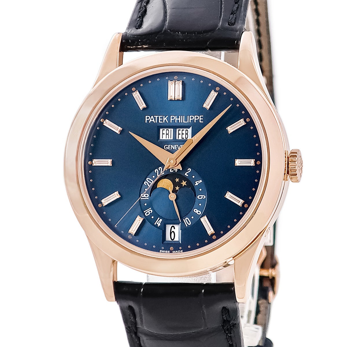 パテックフィリップ　5396R-015　専用ベルト　正規品　ネイビーブルー パテックフィリップ PATEK PHILIPPE アニュアルカレンダー ムーン