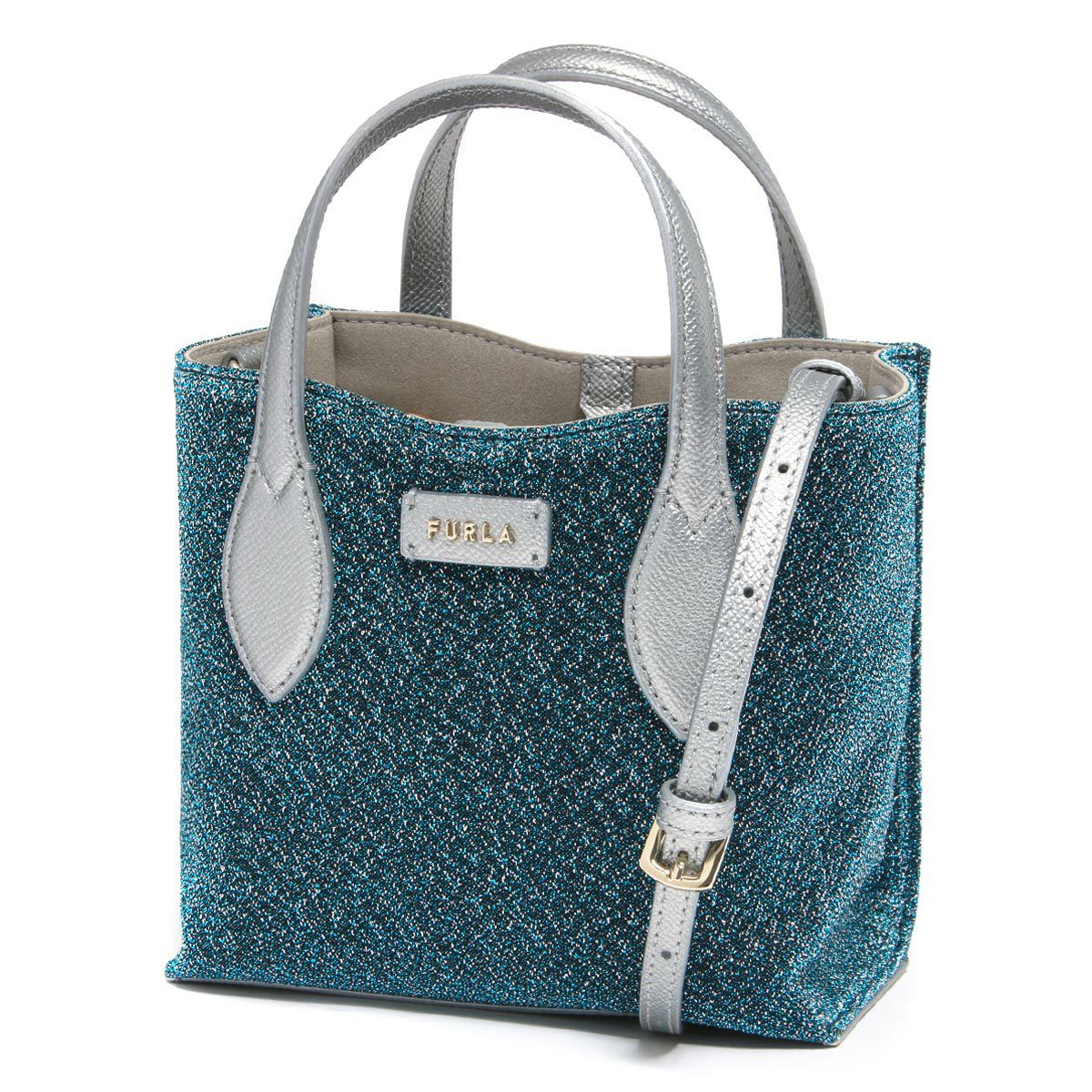 大幅値下げ‼️FURLA ショルダーバッグ　スタッツブルー FURLA（フルラ） バッグ レディース ショルダーバッグ アウトレット