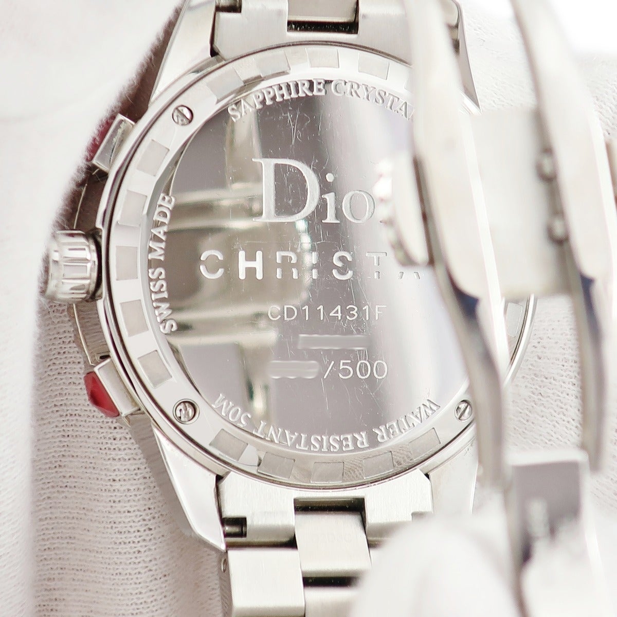 クリスチャン・ディオール Christian Dior クリスタル クロノグラフ