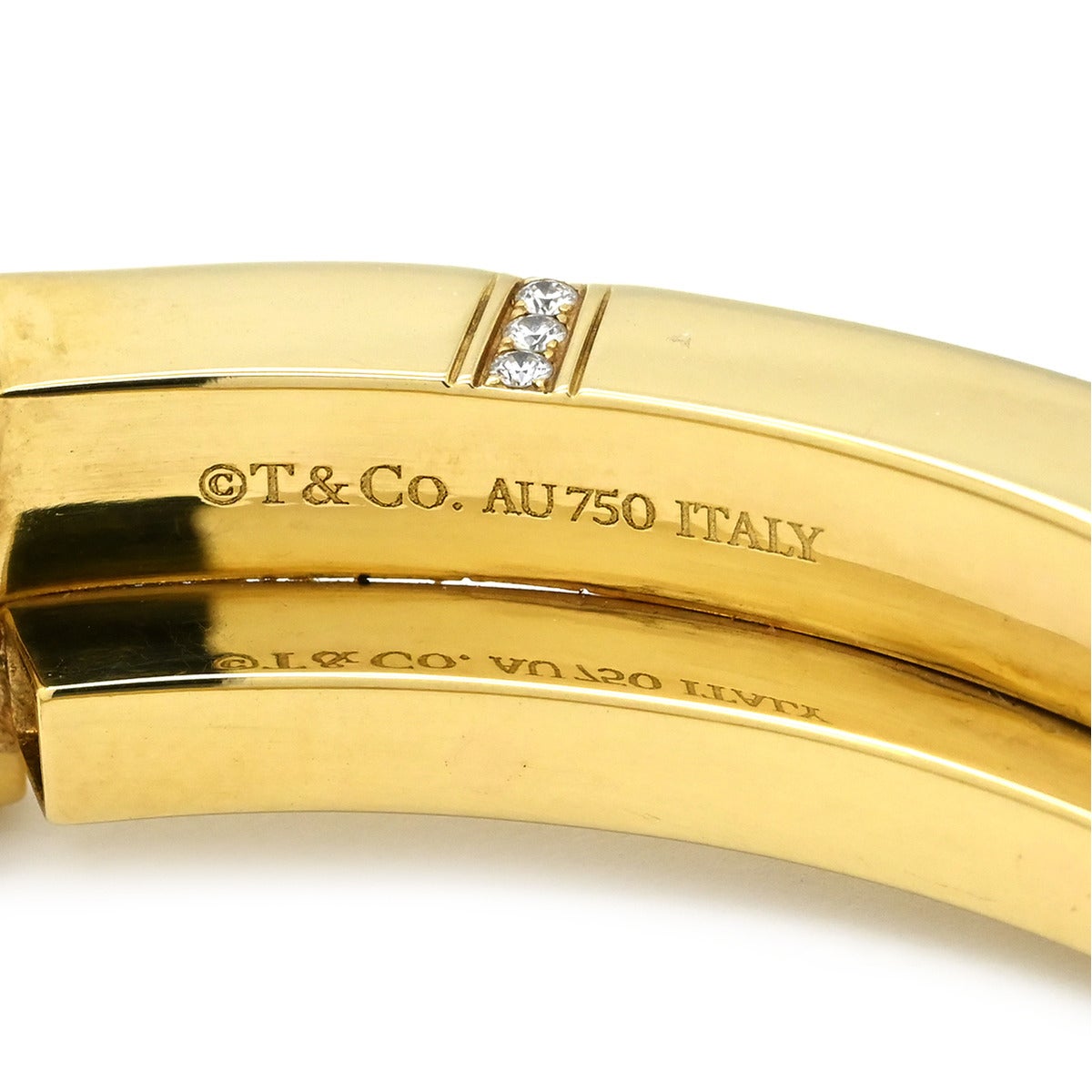 ティファニー Tiffany & Co ブレスレット Tスクエア ラップ イエロー