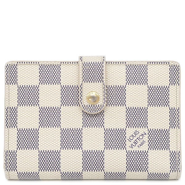 ルイヴィトン LOUIS VUITTON 二つ折り財布 ポルトモネ ビエ ヴィエノワ ダミエアズールキャンバス ダミエアズール ゴールド金具 がま口 N61676 MI1059【中古】 ルイヴィトン LOUIS VUITTON 二つ折り財布 ポルトモネ ビエ ヴィエノワ