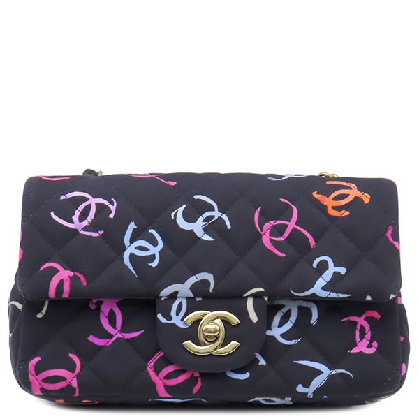 シャネル CHANEL マトラッセ20 A69900 ネイビー×マルチカラー ゴールド金具 ファブリック レディース ショルダーバッグ CHANEL - シャネル CHANEL マトラッセ20 A69900 ネイビー×マルチカラー