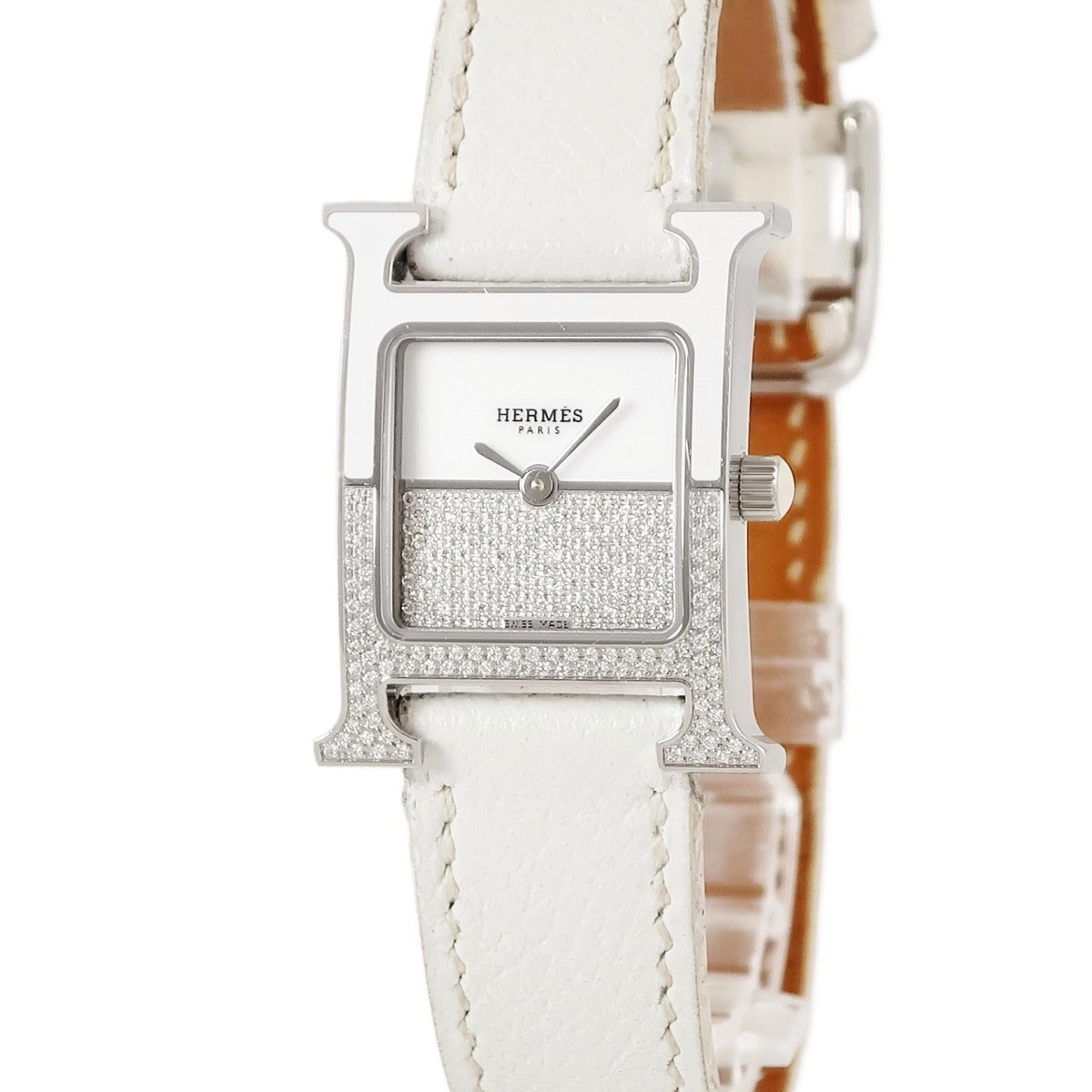 エルメス HERMES Hウォッチ・ドゥブルジュー HH1.234 純正ダイヤ エルメス HERMES Hウォッチ・ドゥブルジュー HH1.234 純正ダイヤ