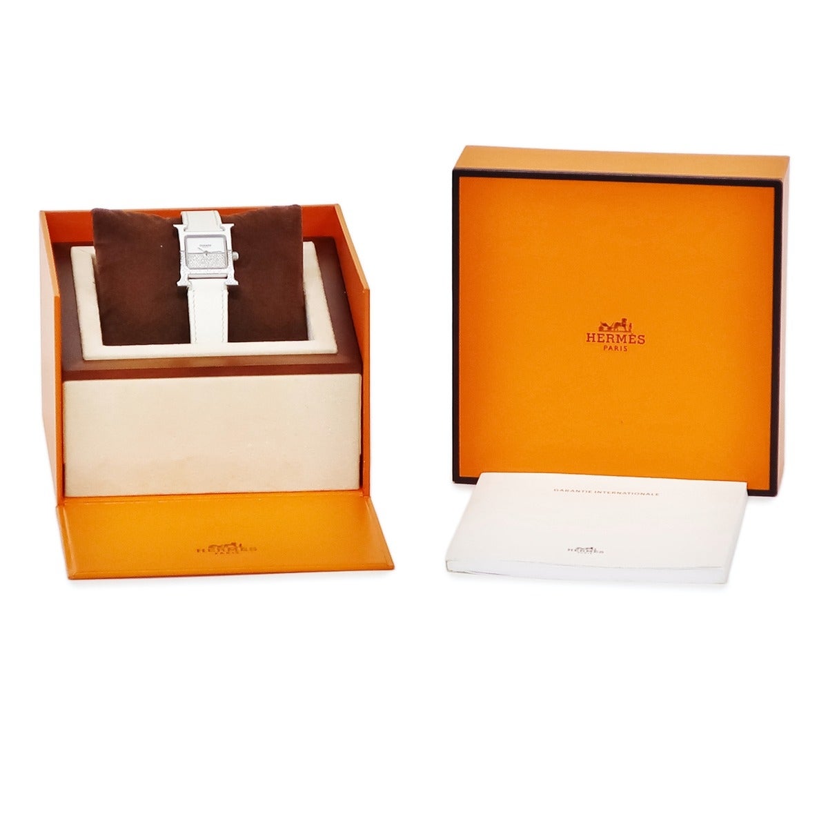エルメス HERMES Hウォッチ・ドゥブルジュー HH1.234 純正ダイヤ