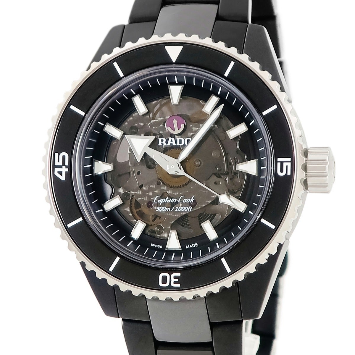 トコ ラドー RADO キャプテンクック ハイテクセラミック R32127152 新品同様