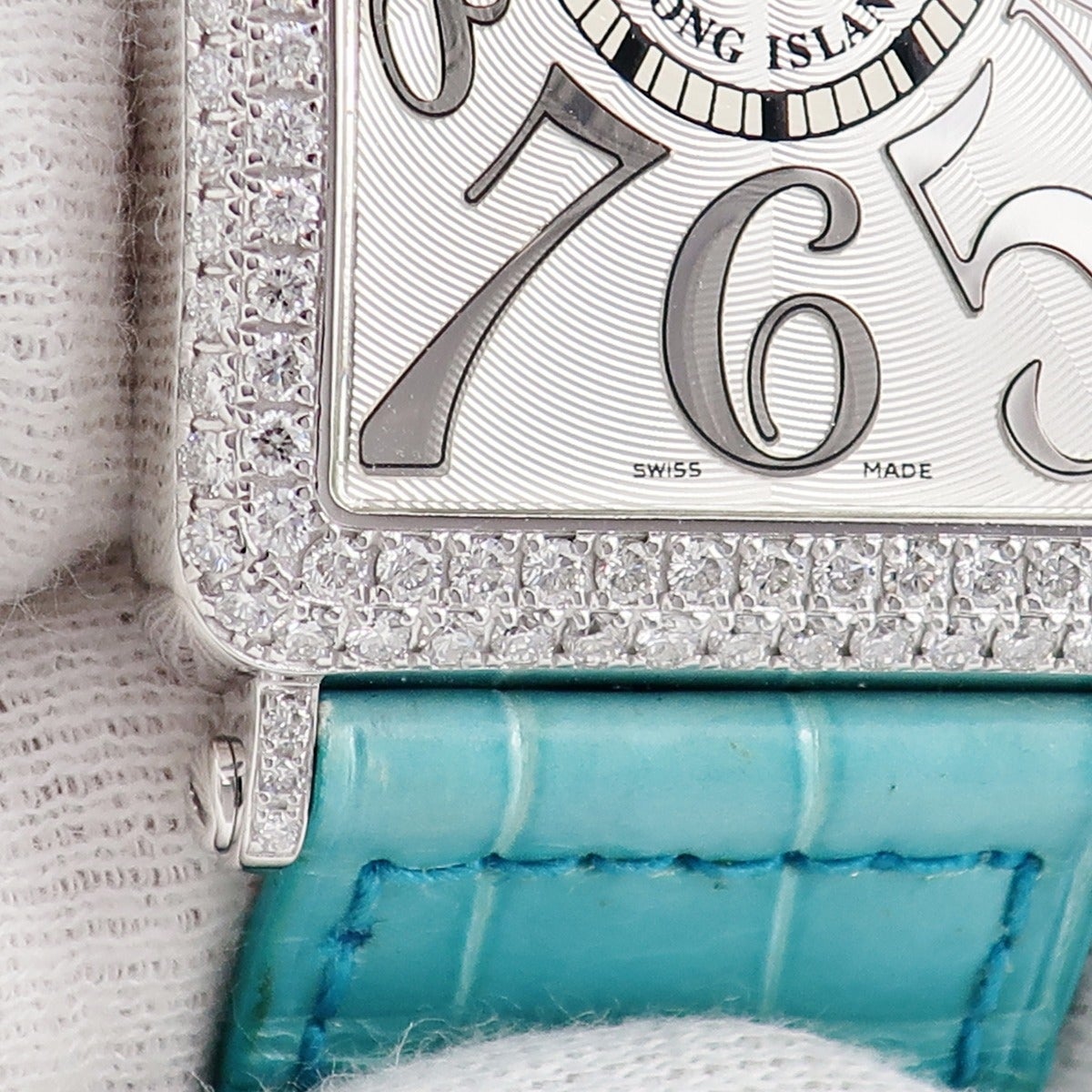 フランクミュラー FRANCK MULLER ロングアイランド 1000QZD K18WG無垢