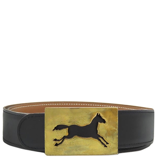 90年代購入 HERMESベルト ヴィンテージ エルメス HERMES ベルト ホースバックル ＃90 ボックスカーフ ヴォー