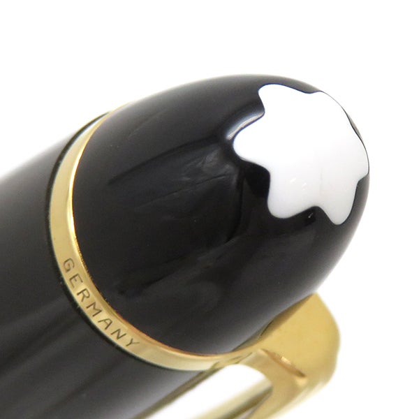 モンブラン Montblanc ボールペン マイスターシュテュック ルグラン ローラーボール GP プレシャスレジン ブラック×ゴールド 黒インク 筆記確認済み【中古】 MONTBLANC（モンブラン） マイスターシュテュック 水性ボールペン