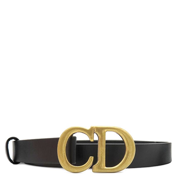 【極美品】DIOR ブラック　ベルト dior ベルト 黒 ブラック 黒 系 Dior ディオール ベルト レディース