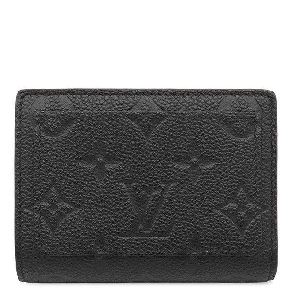 LOUIS VUITTON ルイ ヴィトン モノグラムアンプラント ポルトフォイユ ゾエ 3つ折財布 三つ折り財布 ノワール 黒 ブラック ゴールド金具 M62935 LOUIS VUITTON（ルイ・ヴィトン） レア新古品 モノグラム アンプラント