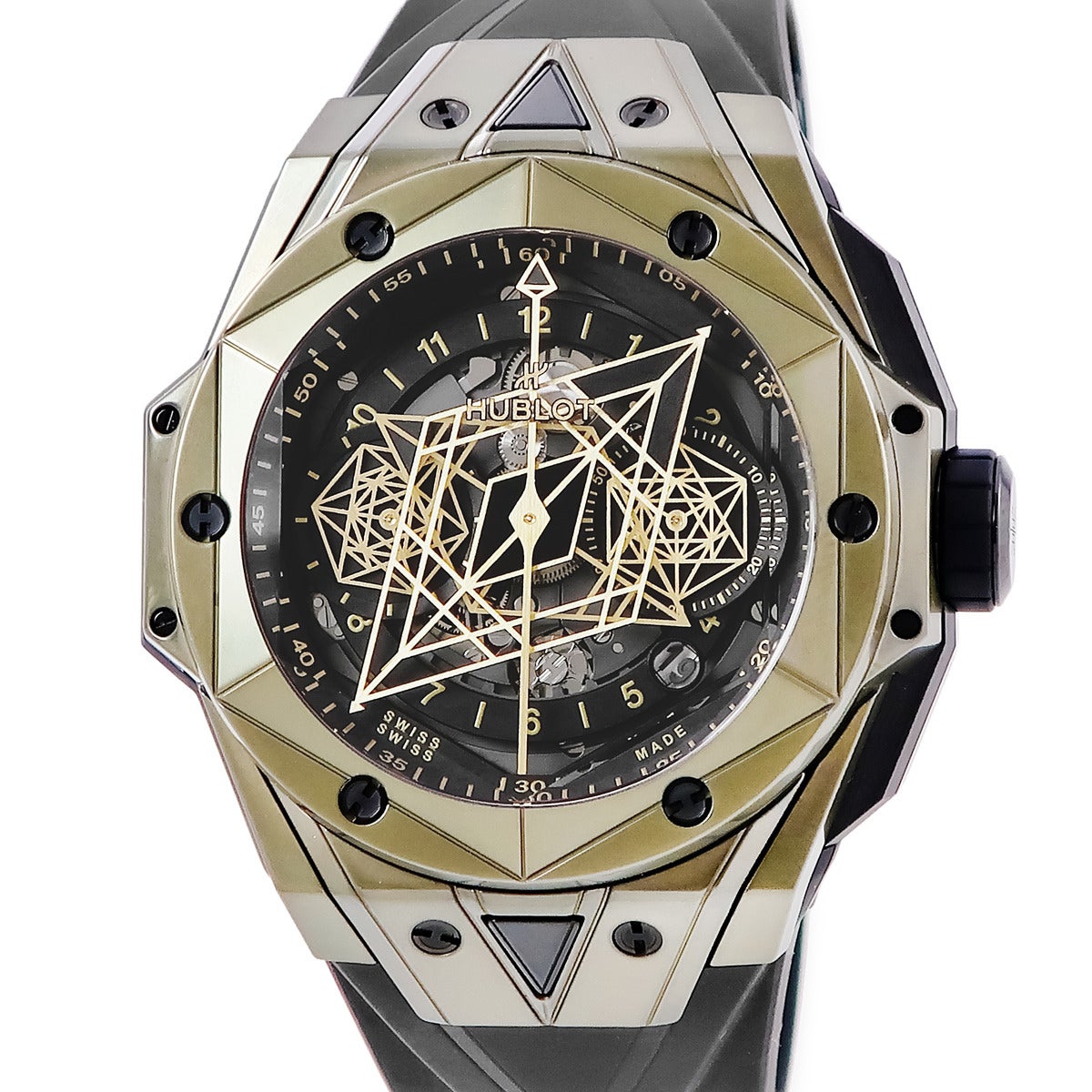 ウブロ HUBLOT ビッグバン ウニコ サンブルー II マジックゴールド 418