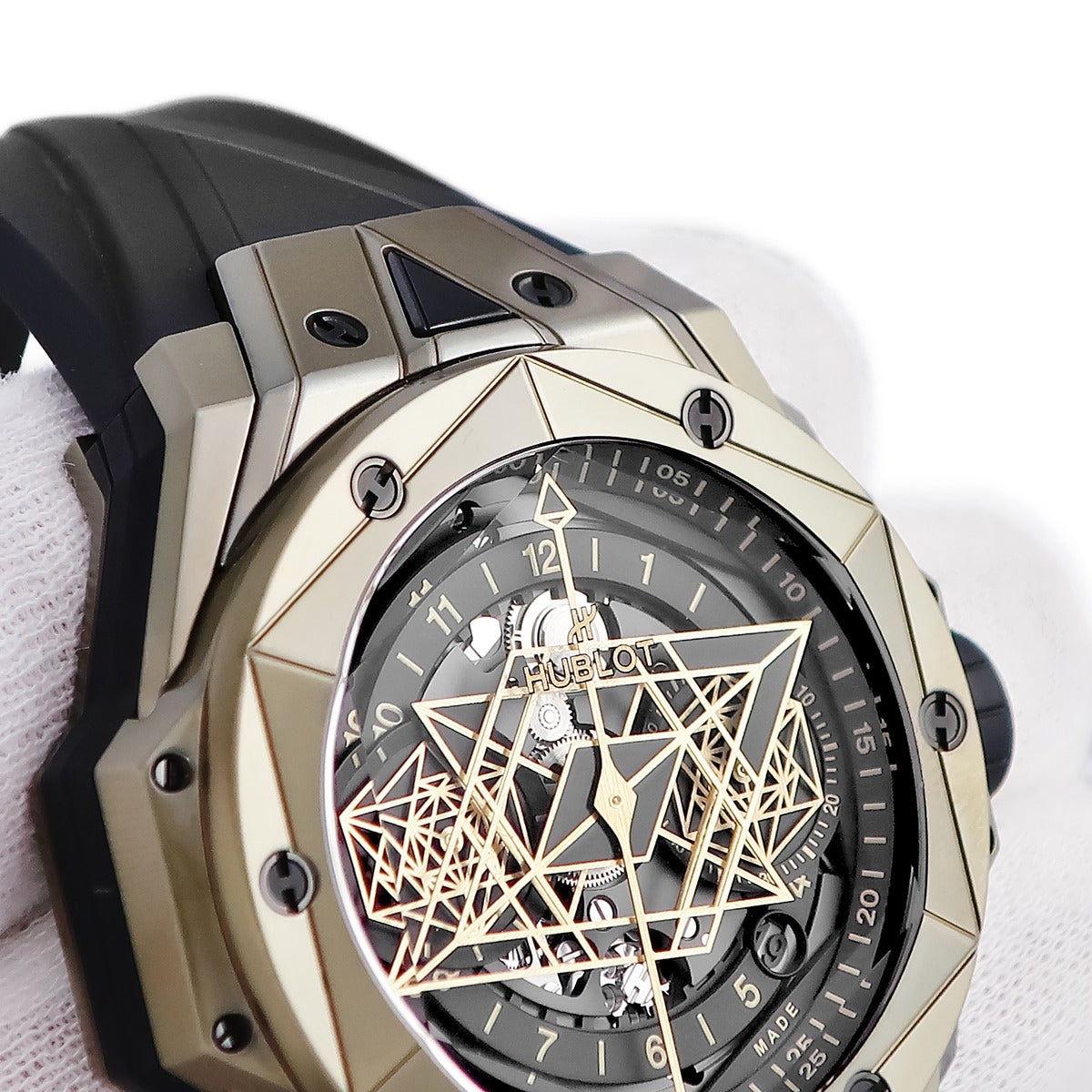 ウブロ HUBLOT ビッグバン ウニコ サンブルー II マジックゴールド 418