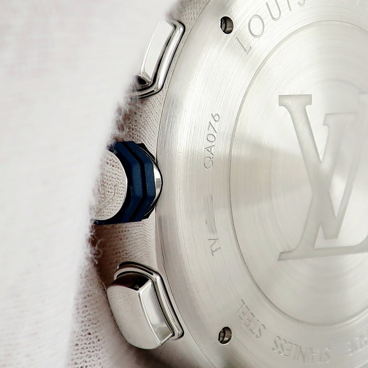 ルイヴィトン LOUIS VUITTON タンブール クロノグラフ ダミエ コバルト
