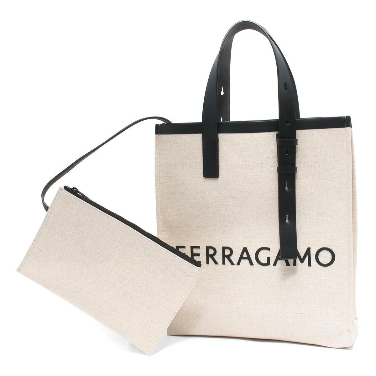 フェラガモ トートバッグ バッグ メンズ レディース ナチュラル