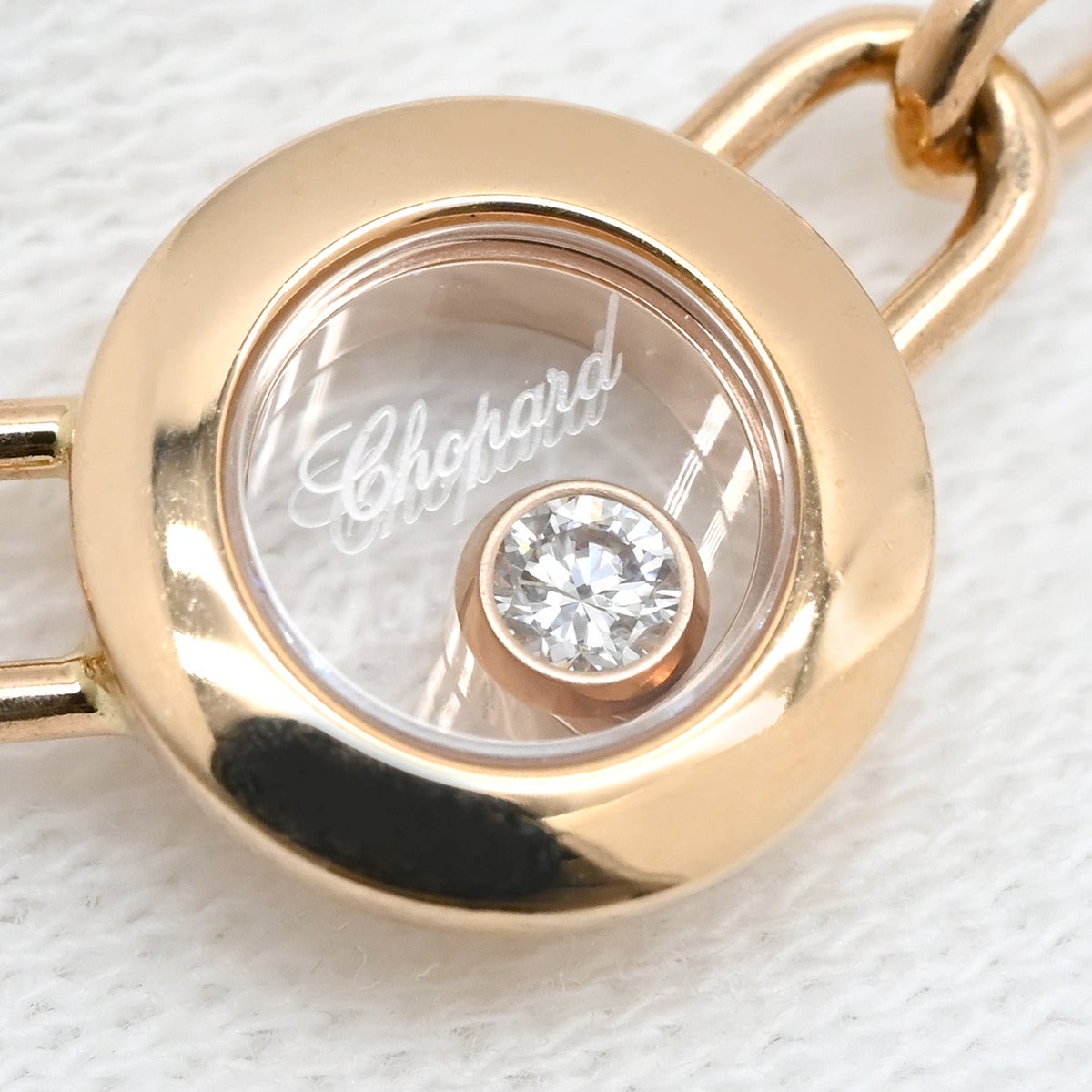 ショパール CHOPARD ネックレス ハッピーダイヤモンド アイコン ローズ