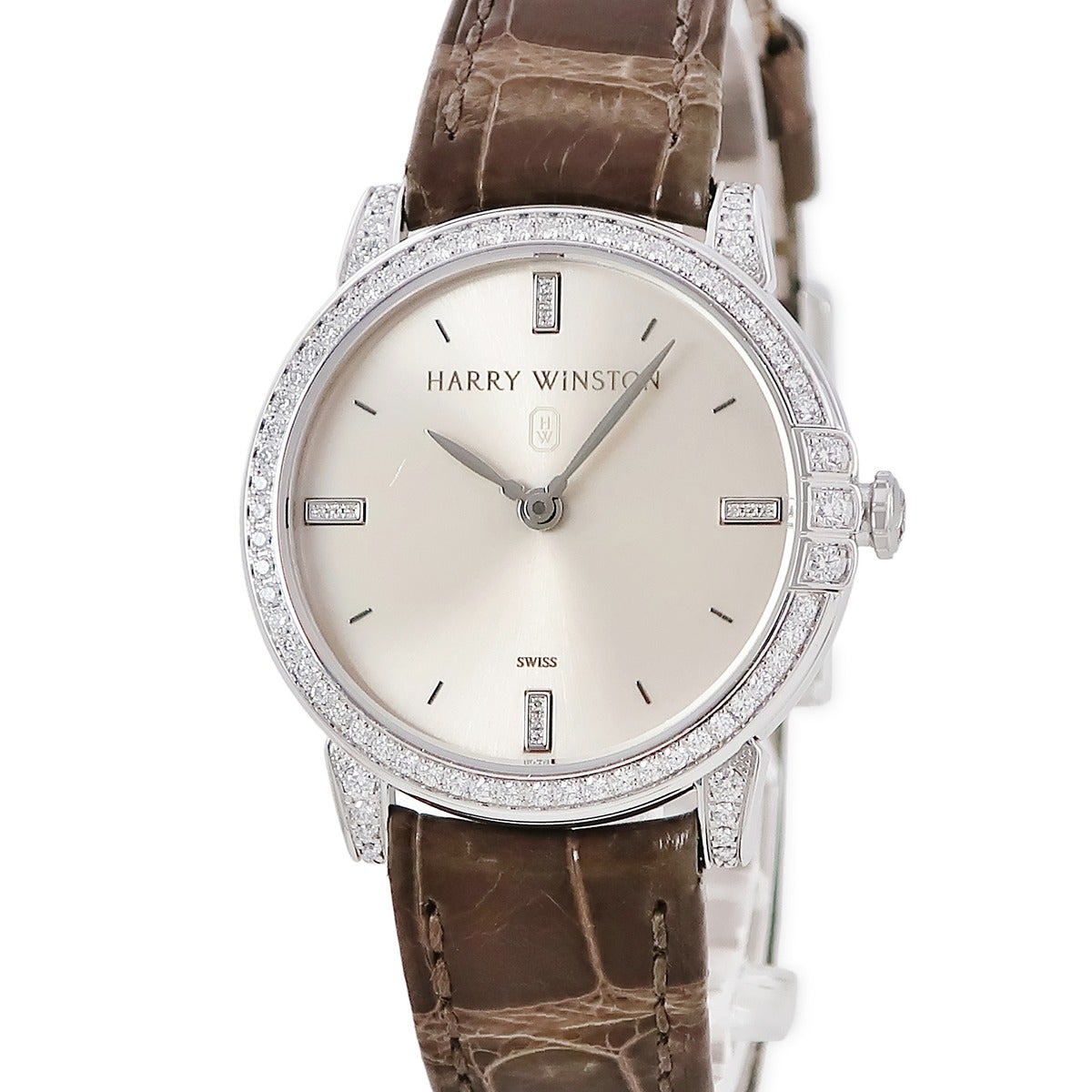 ハリーウィンストン Harry Winston ミッドナイト 450/LQ32W K18WG無垢