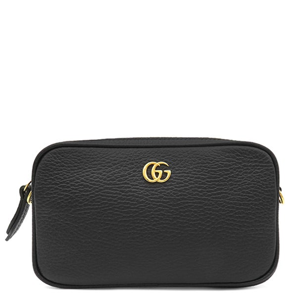 グッチ GUCCI ショルダーバッグ GGマーモント ミニ レザー ブラック