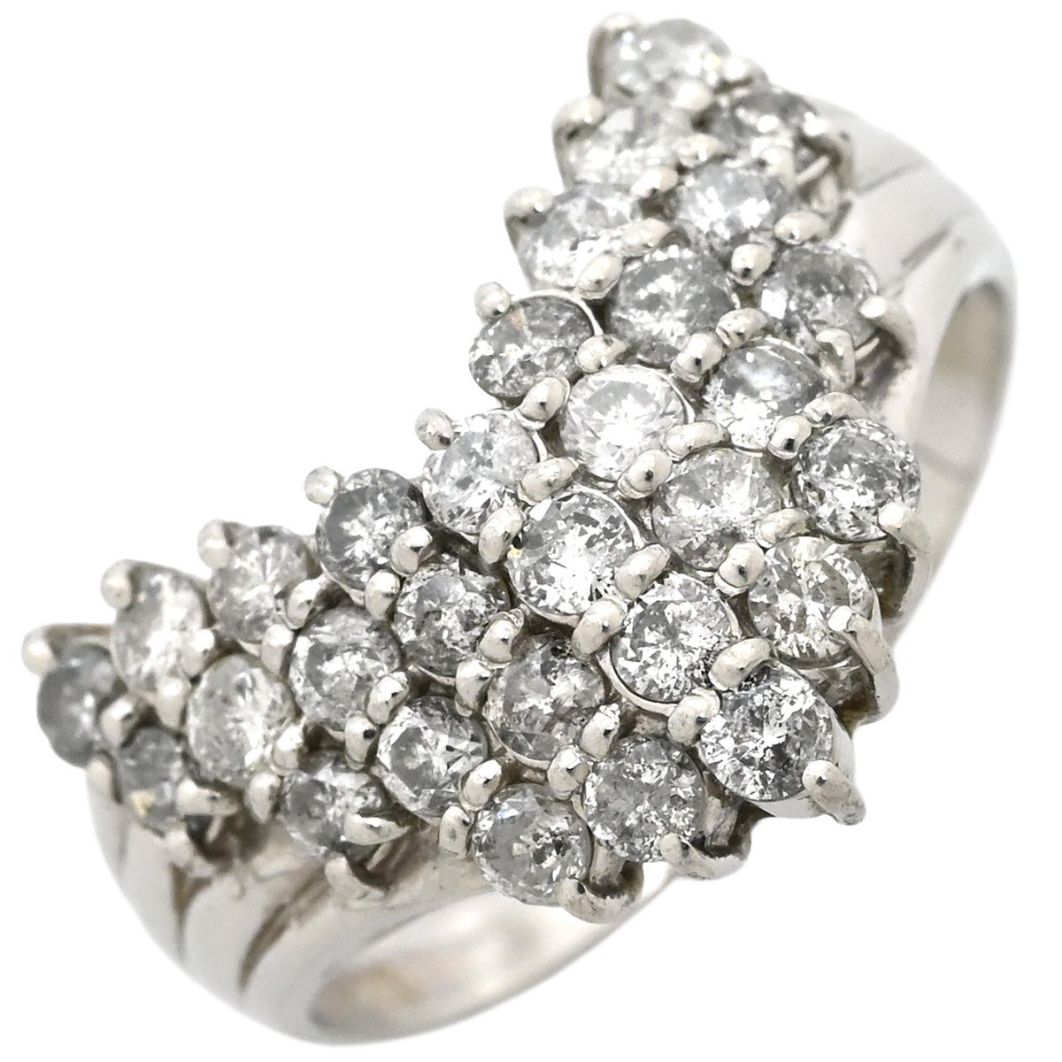 リング 指輪 ダイヤ 1.0ct プラチナシルバー Pt900 パヴェ メレ リング 指輪 ダイヤ 1.0ct プラチナシルバー Pt900 パヴェ メレ