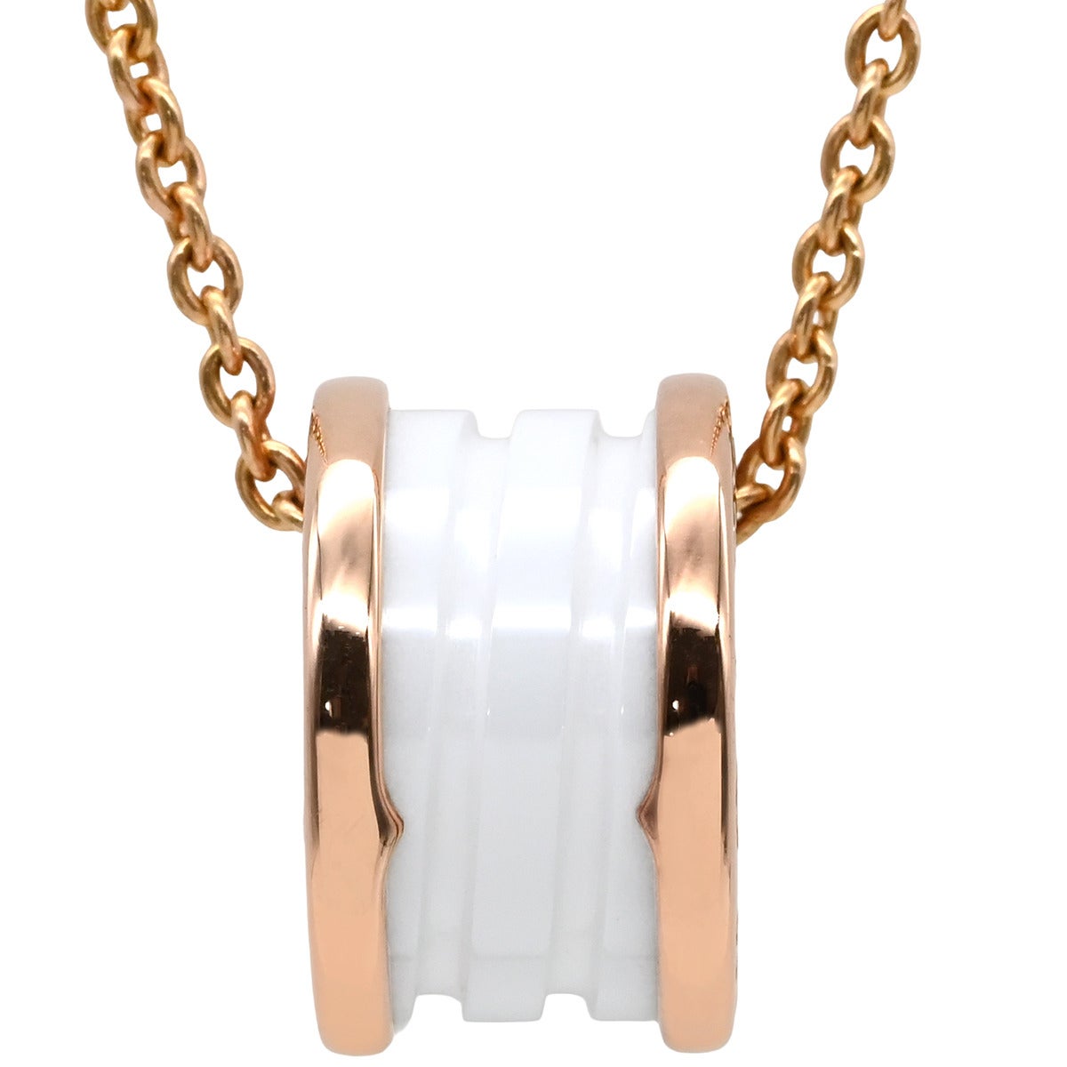 ブルガリ BVLGARI ネックレス ビーゼロワン ダイヤ ホワイトゴールド B