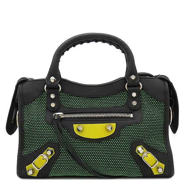 美品☆　バレンシアガ　ウェーブ xs 2way　ハンドバッグ　ショルダーバッグ バレンシアガ BALENCIAGA 2WAYバッグ ウェーブ XS キャンバス ホワイト