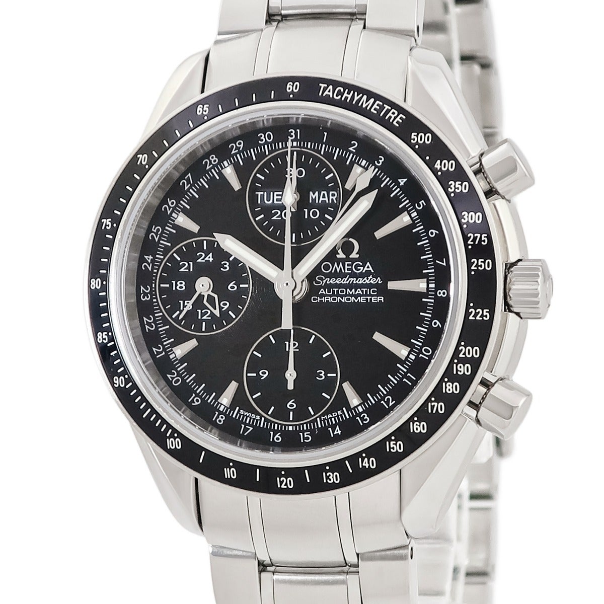 オメガ OMEGA スピードマスター デイデイト 3220.50.00 OH済 ブラック