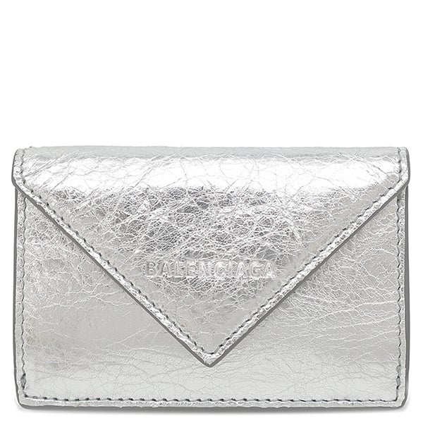 バレンシアガ ペーパーミニウォレット 三つ折り財布 コンパクトウォレット 391446 レザー レディース BALENCIAGA 【1-0206766】 BALENCIAGA（バレンシアガ） 391446 ペーパー ミニウォレット 財布 三