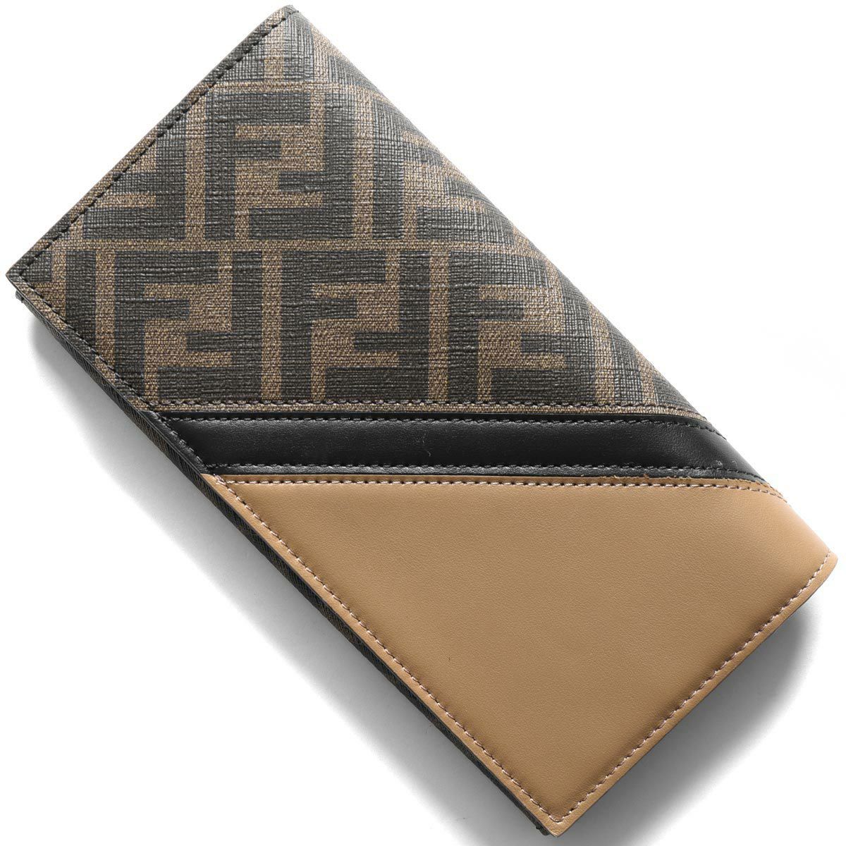 FENDI フェンディ 二つ折り 財布 ズッカ ブラウン FENDI（フェンディ） 財布 レディース メンズ ブランド ズッカ 二