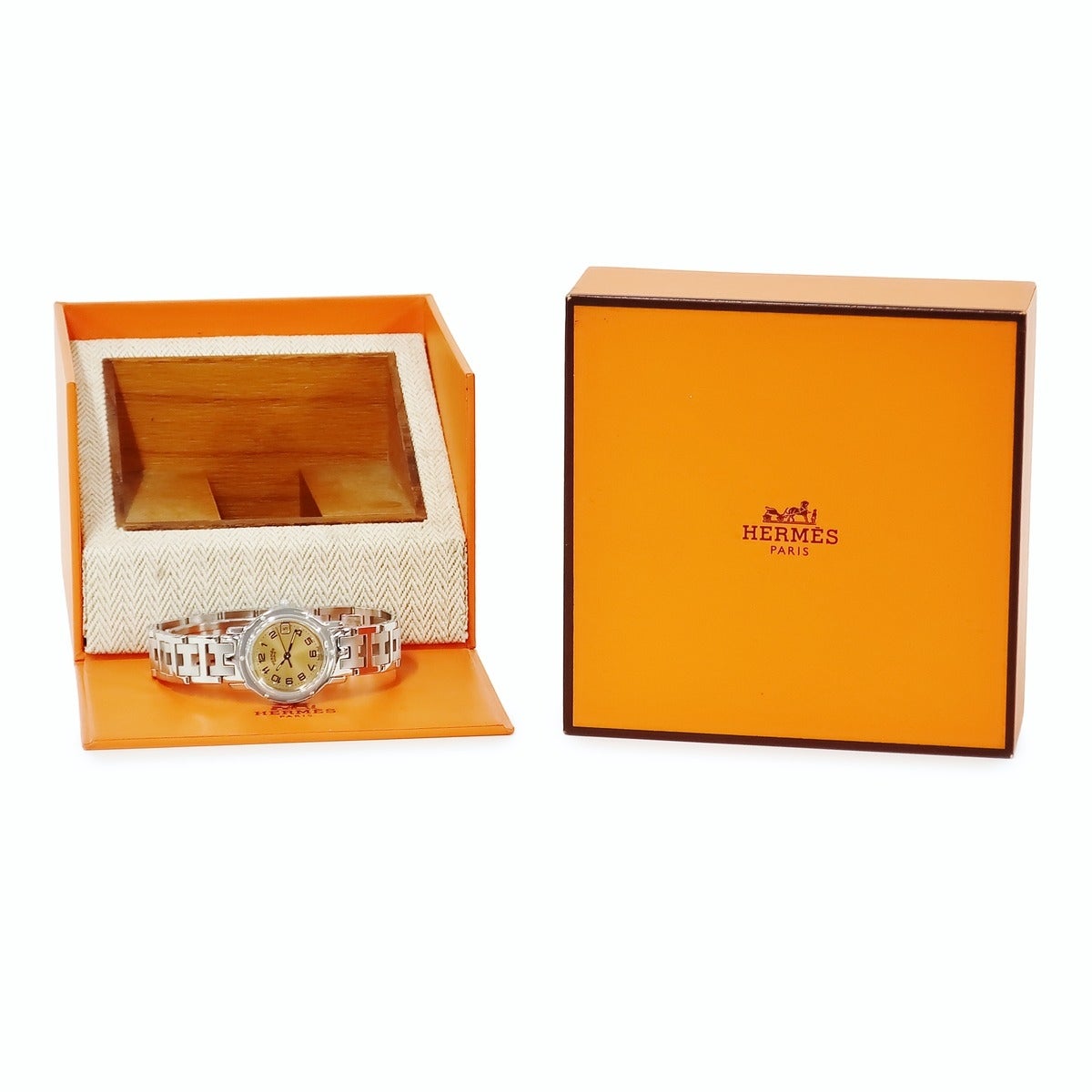 エルメス HERMES クリッパー CL4.210 ピンクゴールドカラー エルメス HERMES クリッパー CL4.210 ピンクゴールドカラー