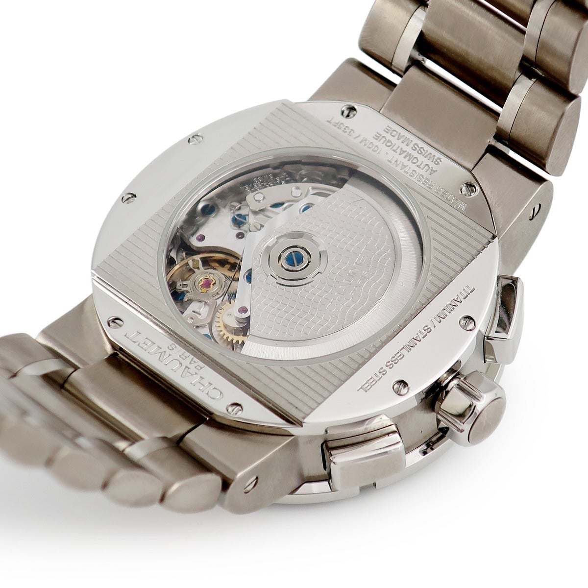 ショーメ CHAUMET クラスワン クロノグラフ XXL W17690-45A シルバー