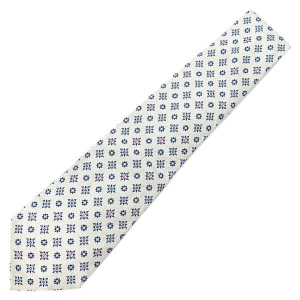 シャネル CHANEL ネクタイ ココマーク カメリア 9.5cm シルク ブルー