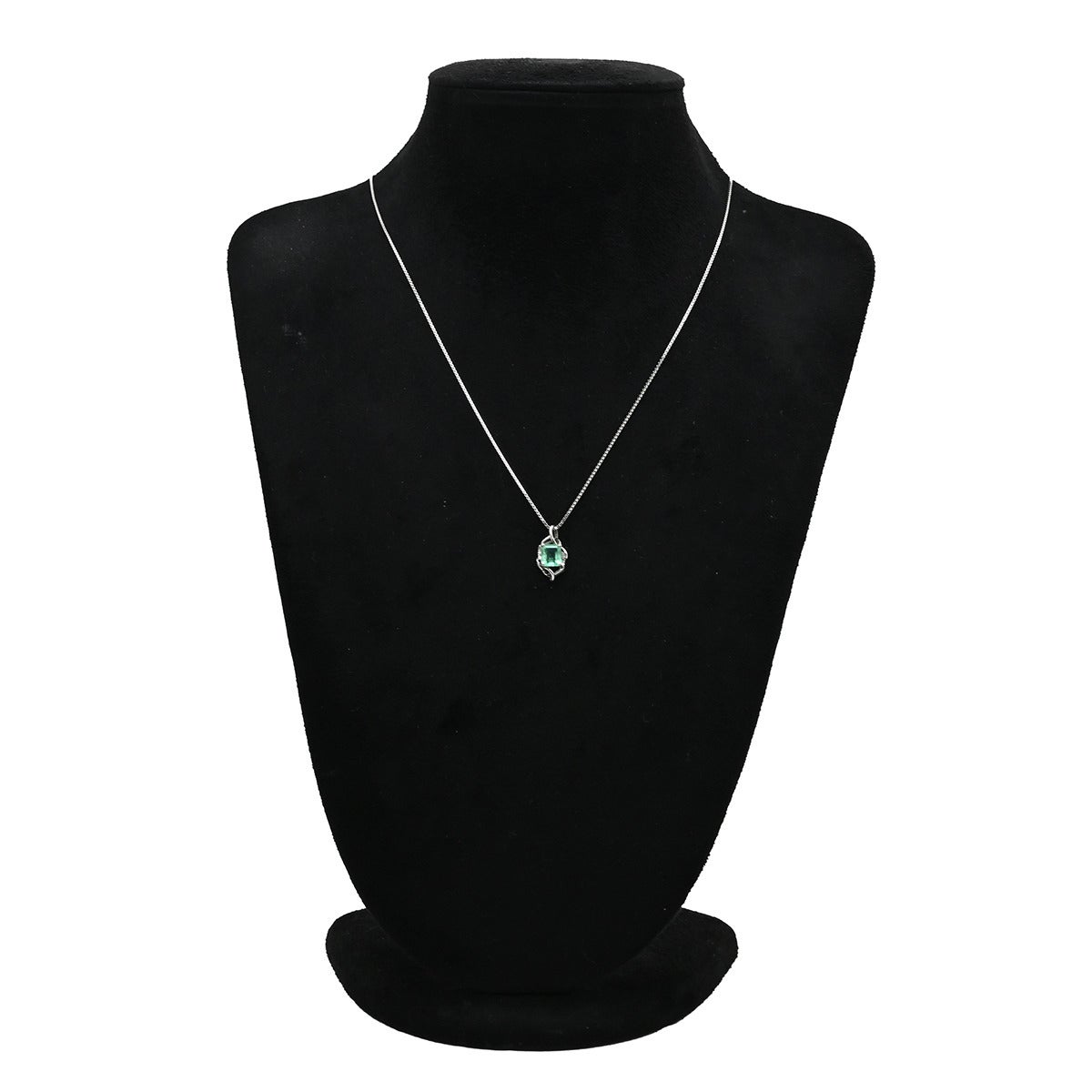 パール エメラルド ペンダントトップ ダイヤ 中古美品ペンダントのみ ペンダントトップ エメラルド 1.5ct ダイヤ 0.1ct グリーン×プラチナ
