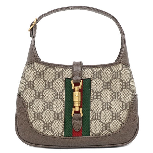 グッチ GUCCI クラッチバッグ ロゴプリント キャンバス レザー