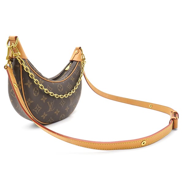 ルイヴィトン LOUIS VUITTON 2WAYバッグ ループ モノグラムキャンバス モノグラム ゴールド金具 茶 ハンドバッグ  ショルダー M81098 RFID【中古】 ルイヴィトン LOUIS VUITTON 2WAYバッグ ループ モノグラムキャンバス