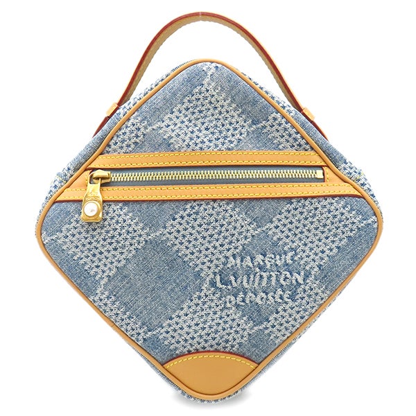ルイヴィトン LOUIS VUITTON 2WAYバッグ チェス メッセンジャー レザー ダミエデニム ブルー ゴールド金具 ハンドハッグ ショルダー 青 N40706 RFID 【保存袋】【中古】 ルイヴィトン LOUIS VUITTON 2WAYバッグ チェス メッセンジャー レザー