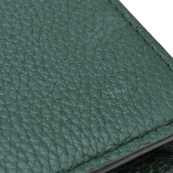 グッチ GUCCI 二つ折り財布 ズゥミ ミニ チェーンウォレット レザー