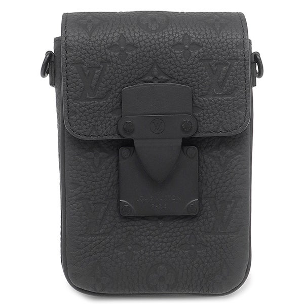 ルイ・ヴィトン 黒 ショルダーバッグ 保存袋付き ルイヴィトン LOUIS VUITTON ショルダーバッグ Sロック ヴェルティカル