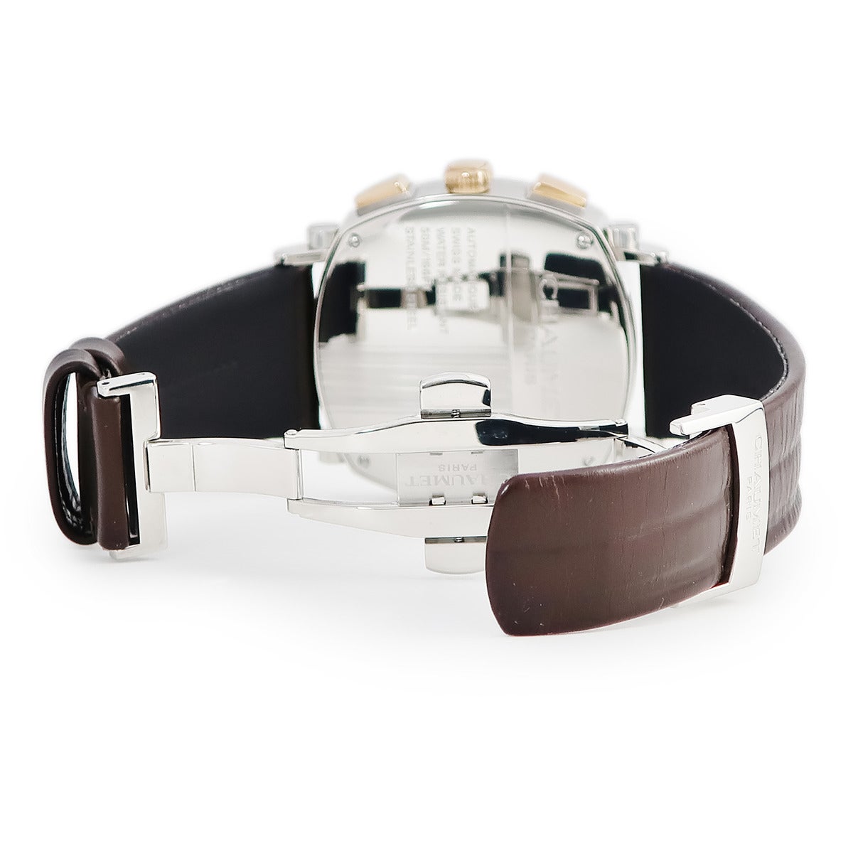 ショーメ CHAUMET ダンディ XL クロノグラフ W11790-30V K18PG×SS