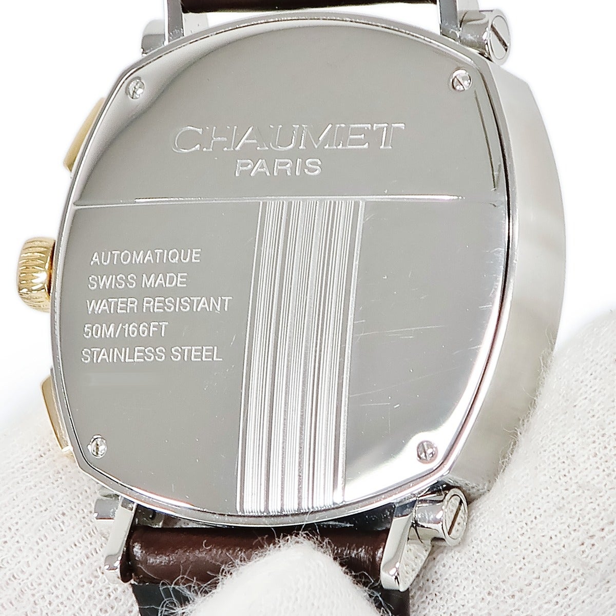 ショーメ CHAUMET ダンディ XL クロノグラフ W11790-30V K18PG×SS