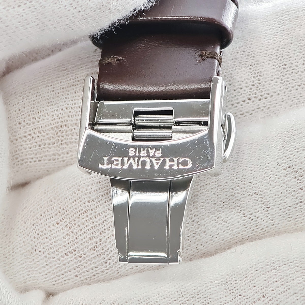 ショーメ CHAUMET ダンディ XL クロノグラフ W11790-30V K18PG×SS