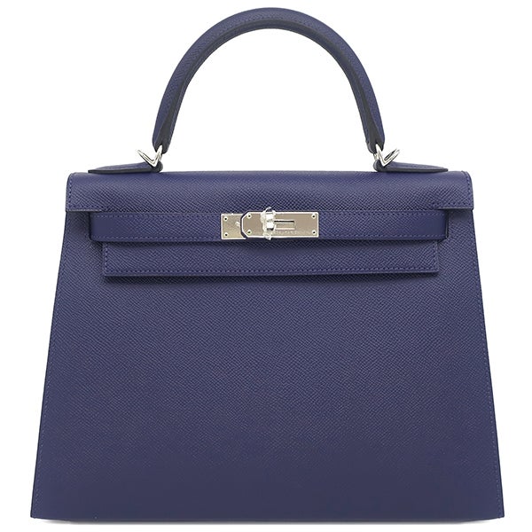 エルメス HERMES 長財布 ベアンスフレ アリゲーターマット ブルード