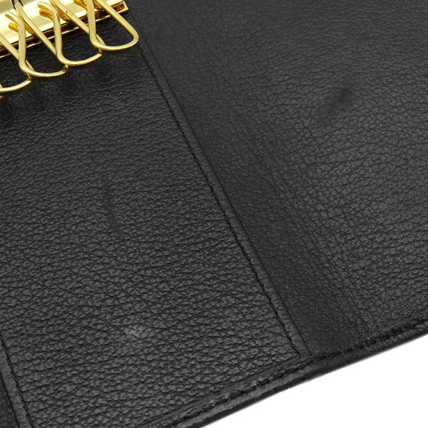 シャネル CHANEL キーケース カメリア ココマーク レザー ブラック