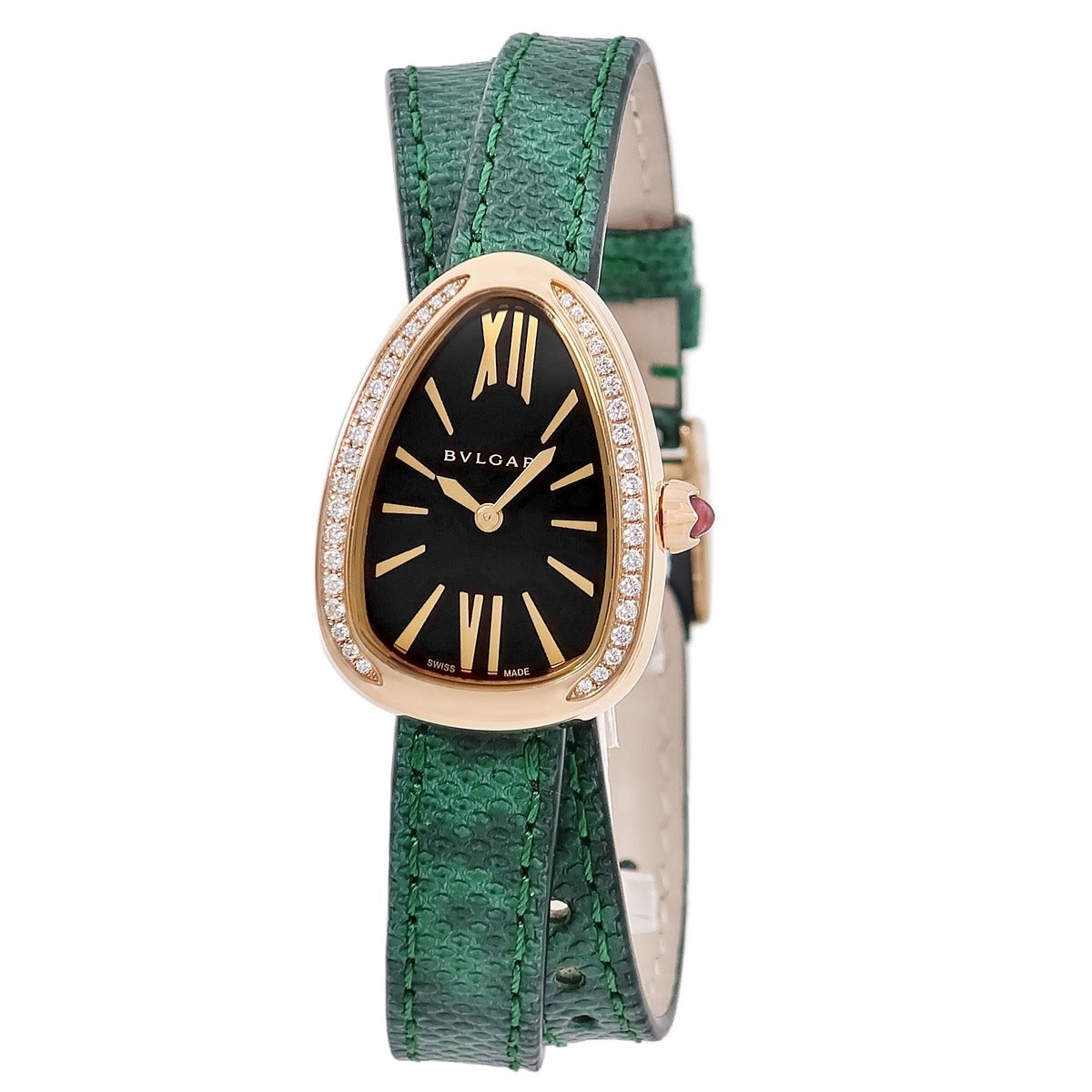 ブルガリ BVLGARI ルチェア LU28S 102608 純正ダイヤ シェル ピンク