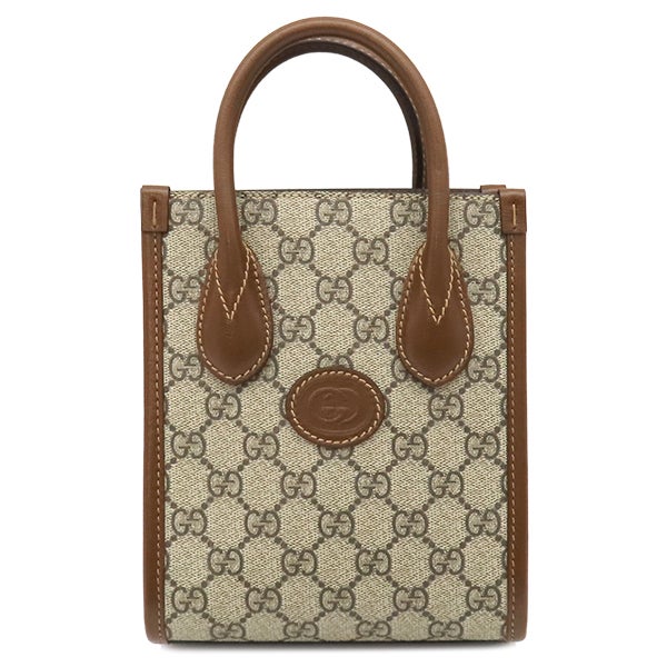 【美品】グッチ ショルダーバッグ ベージュ ブラウン キャンバス GG GUCCI（グッチ） バッグ レディース ブランド ショルダーバッグ GG