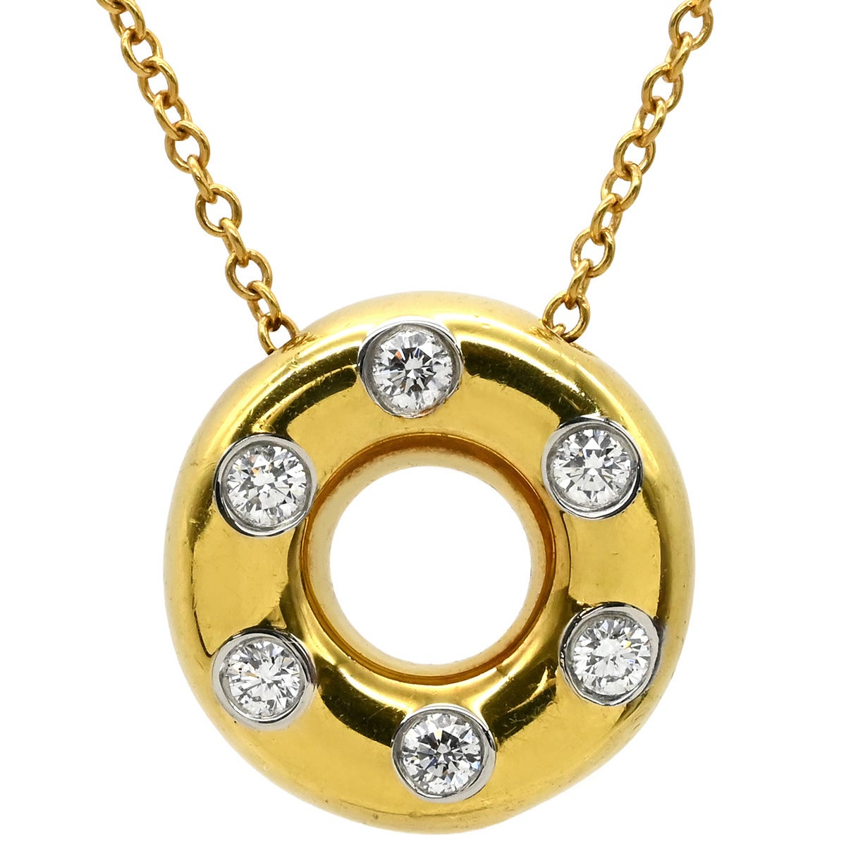ティファニー Tiffany & Co ネックレス ドッツ サークル ダイヤモンド