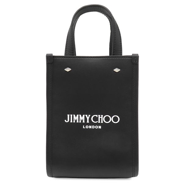 ジミーチュウ JIMMY CHOO 2WAYバッグ MINI N/S TOTE ANR レザー ブラック シルバー金具 トート ショルダーバッグ 黒【中古】 ジミーチュウ JIMMY CHOO 2WAYバッグ MINI N/S TOTE ANR レザー