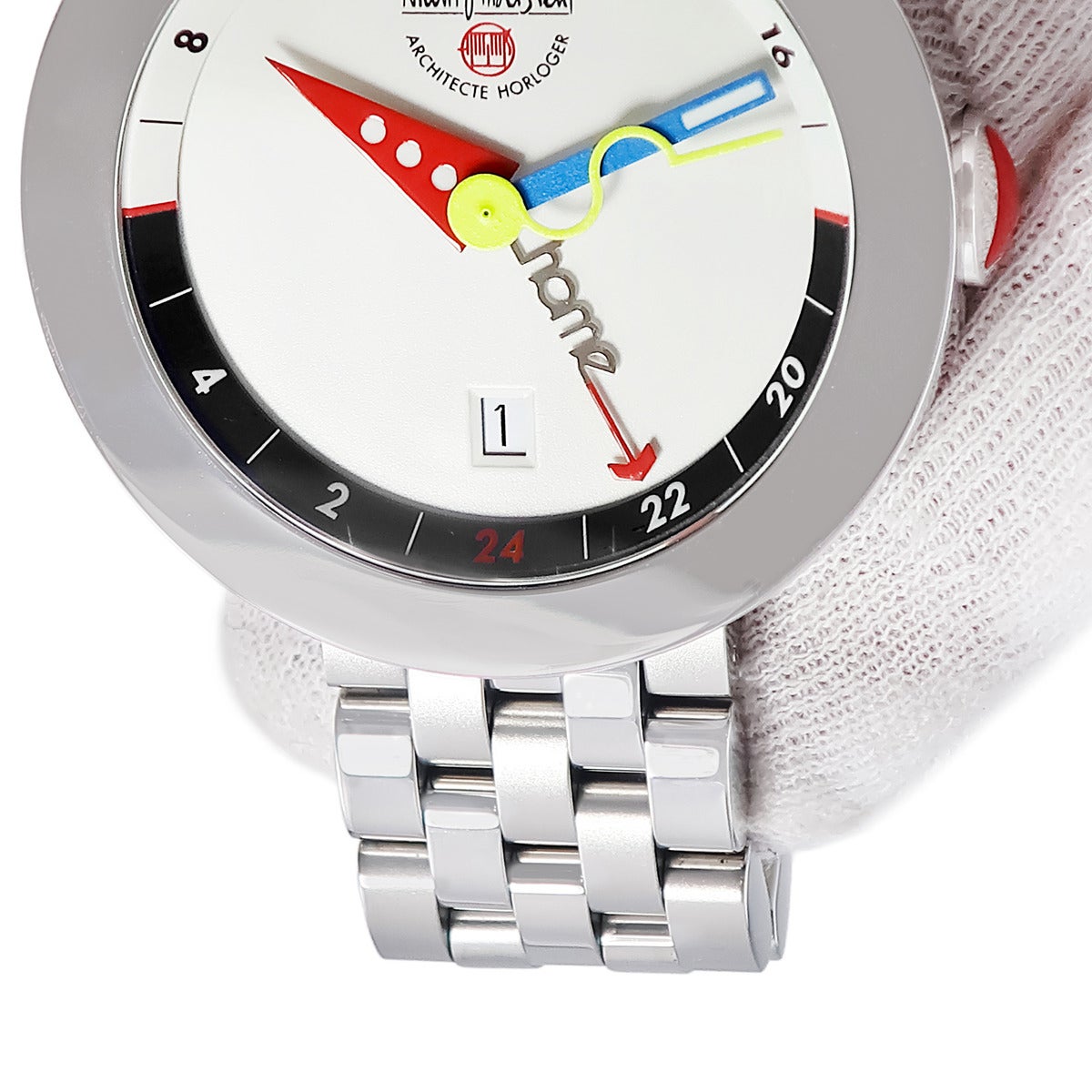 アランシルベスタイン ALAIN SILBERSTEIN ロンド GMT OG11 ホワイト