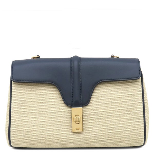 セリーヌ CELINE 二つ折り財布 ラージフラップ ウォレット カーフ Pebble ゴールド金具 グレージュ 10B563BEL 【箱】【中古】 セリーヌ CELINE 二つ折り財布 ラージフラップ ウォレット カーフ
