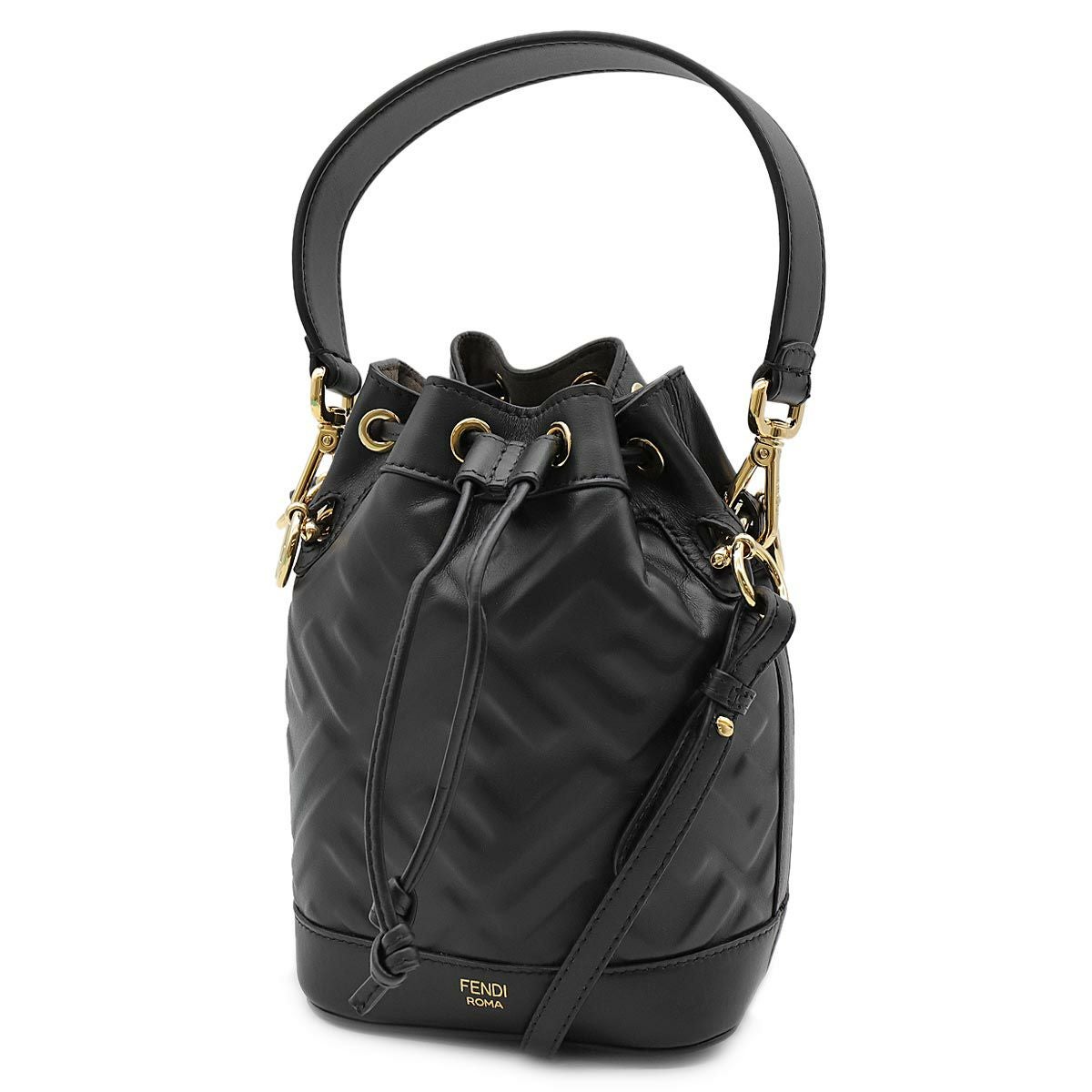 FENDI フェンディ ハンドバッグ ミニ モントレゾール ズッカ ミニ モントレゾール ズッカ ハンドバッグ レザー ブラウン 2WAY