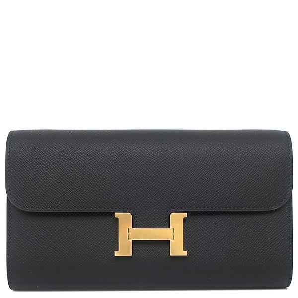 エルメス HERMES 長財布 コンスタンス トゥーゴー ヴォーエプソン ブラック ゴールド金具 黒 ショルダー 2025年製 K 【箱】【中古】 エルメス HERMES 長財布 コンスタンス トゥーゴー ヴォーエプソン