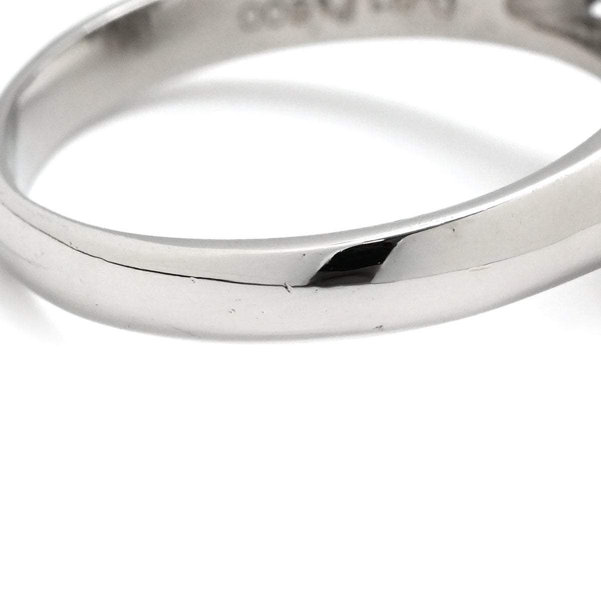 リング 指輪 黒蝶パール 10.8mm ダイヤ 0.41ct プラチナシルバー 1P 1
